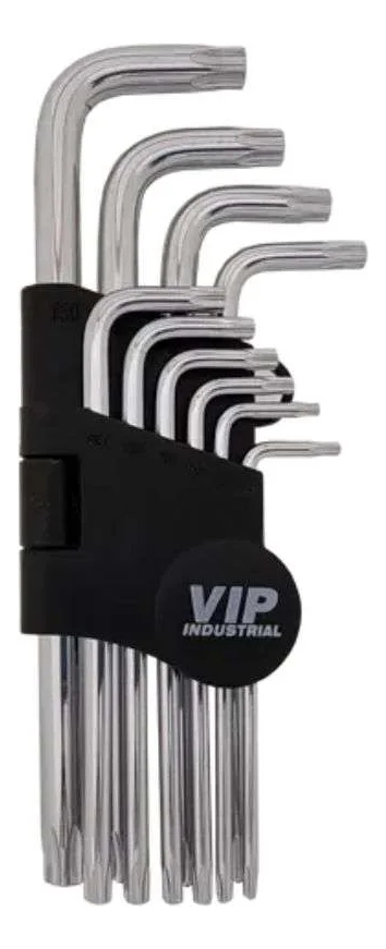 Jogo Torx Em L T9 A T50 10 Peças Vip Industrial