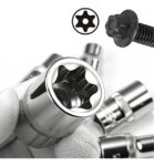 Jogo De Soquete Torx Fêmea Encaixe 1/2'' E8 Ao E24 C/10 Pçs Vip Industrial