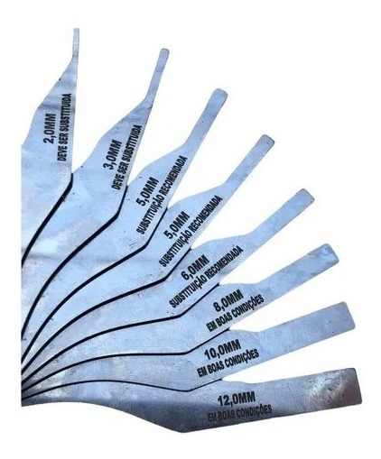 Calibre Para Pastilha De Freio De 2 A 12mm Kitest Kf-241