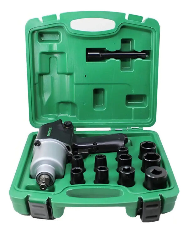 Chave De Impacto Pneumática 79kg Encaixe de 1/2" 14 Peças Potente