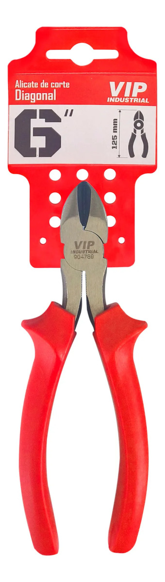 Alicate De Corte Diagonal 6 Pol Vip Industrial - 904789 Laranja