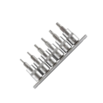 Jogo de Soquete Torx Curto 3/8" 6 Peças Aço S2 Com Guia Vip Industrial