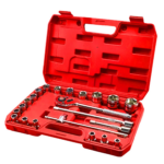 Jogo De Catraca Com Soquetes Sextavado 1/2" 22 Peças 8 A 32mm