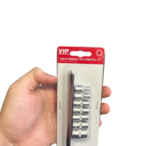 Jogo de Soquete Torx Fêmea 1/4" 7 Peças E4 a E11
