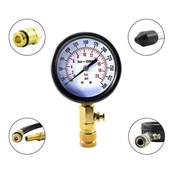 Medidor De Compressão De Cilindro Automotivo Com Manômetro Vip Industrial